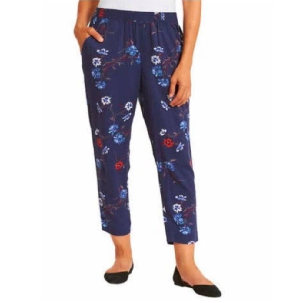 NWT Jessica Simpson Soft Printed Pants (blue floral) size XS